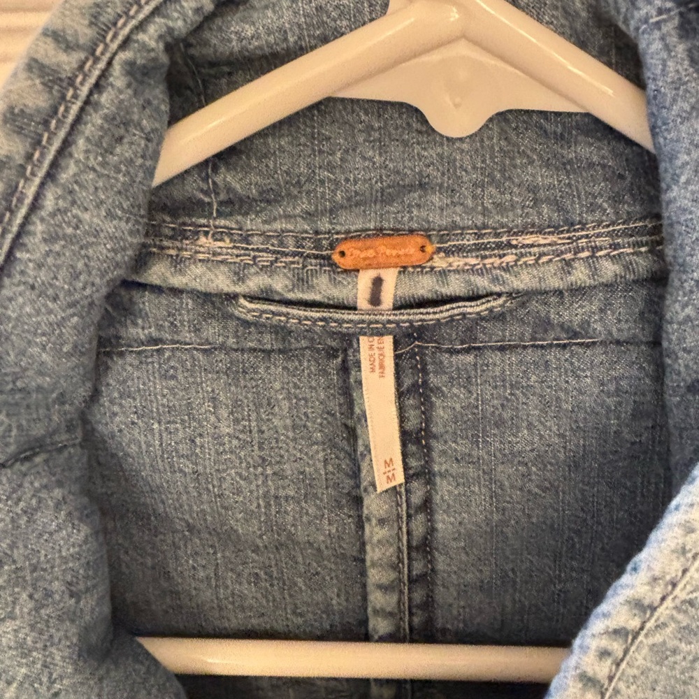 Free People Dolman Quilted Jean Jacket - Picture 2 of 4